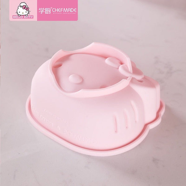 CHEFMADE Hello Kitty Kitchen 4 inch /6 inch Cake Silicone Mold Blister Pudding Hurricane Mousse Steamed Baking Fondant Moulds - Hello Kitty Camp