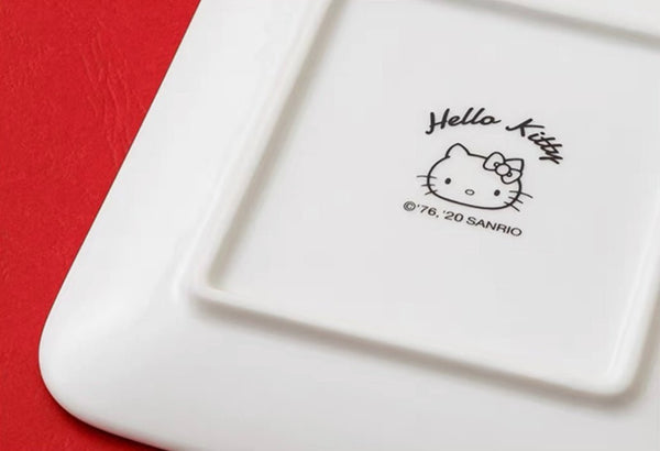 Hello Kitty 6“ Porcelain Square Plate - Hello Kitty Camp