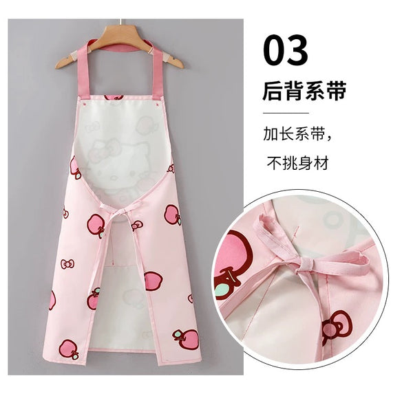 Hello Kitty Waterproof Cooking Apron | Cute Pink Kitchen Wear