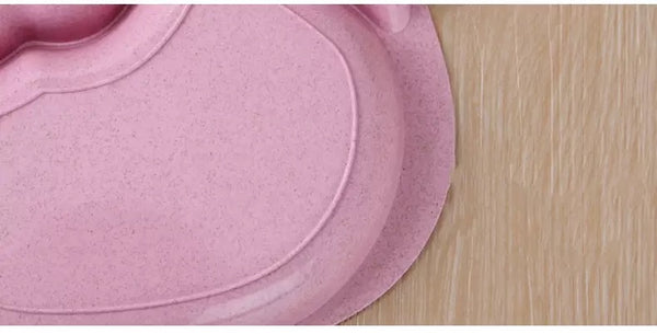 Hello Kitty Shaped Fruit Plate | Pink Wheat Straw Tableware