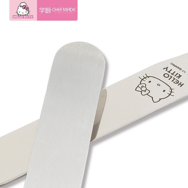 2pcs/set CHEFMADE Hello Kitty Kitchen Food Grade Stainless Steel Butter Cream Cake Spatula Baking Pastry Decorating Spatula Tool - Hello Kitty Camp