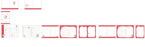 A6 Notebook 96 Sheets Calendar - Hello Kitty Camp