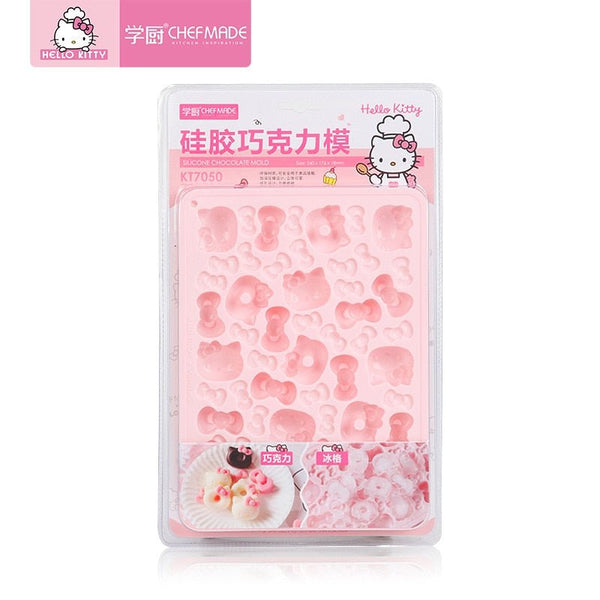 CHEFMADE Hello Kitty Chocolate Ice Jelly Pudding Silicone Mold Baking Tools Kitchen Baking Accessories - Hello Kitty Camp