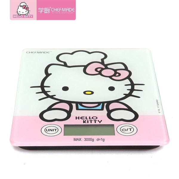 CHEFMADE Hello Kitty Kitchen Touchscreen Food Baking Kitchen Scale Toughened Glass LED Digtal Household Electronic Scale Tool - Hello Kitty Camp