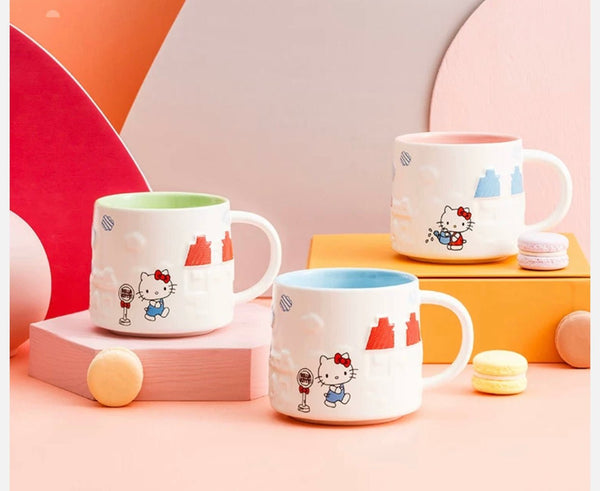 Hello Kitty 3D Office Mug Cute Ceramic Cup Large Capacity 350 ml - Hello Kitty Camp