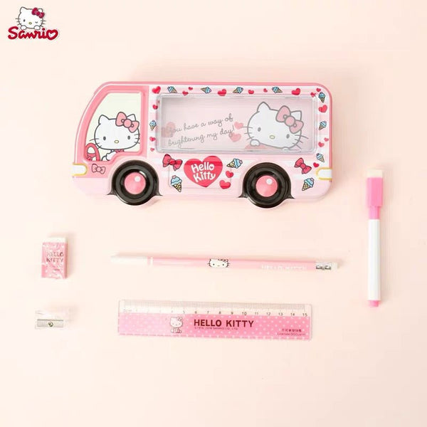 Hello Kitty Bus Pencil Case Set - Hello Kitty Camp