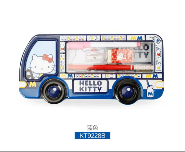 Hello Kitty Bus Pencil Case Set - Hello Kitty Camp