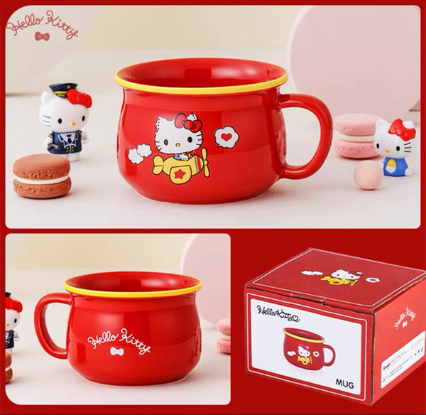 Hello Kitty Ceramic Mug Creative Water Cup Student Cup Home Cute Water Cup - Hello Kitty Camp