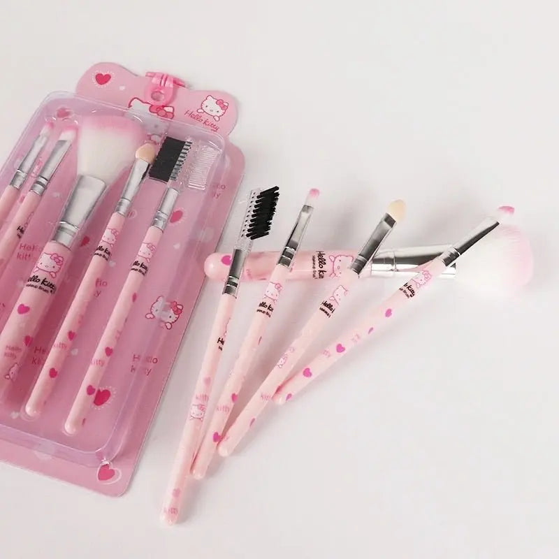 Hello Kitty Makeup Tools Brush Set 5 Brush Pens – Hello Kitty Camp