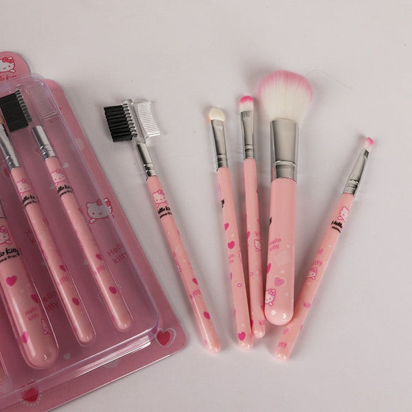Hello Kitty Makeup Tools Brush Set 5 Brush Pens - Hello Kitty Camp