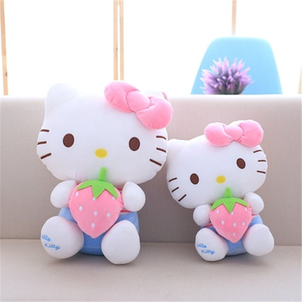 Hello Kitty Plush Toy Fruit Kitty Toys Stuffed Doll Pillow Kawaii Birthday Gift for Baby Girls Kids - Hello Kitty Camp