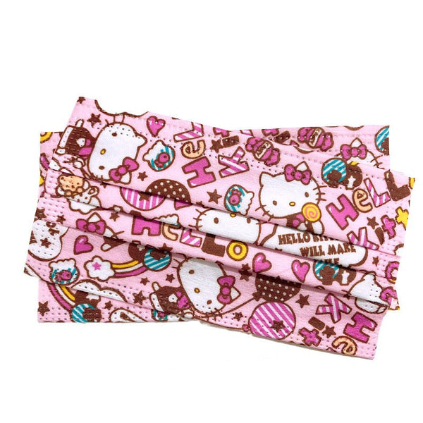Hello Kitty Three Layers Disposable Protective Adult Face Mask 1 pcs Individual Packaging - Hello Kitty Camp
