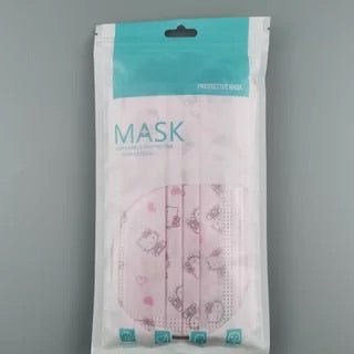 Hello Kitty Three Layers Disposable Protective Adult Face Mask Non-Medical Masks 10 pcs - Hello Kitty Camp