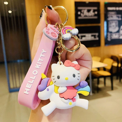 Sanrio Hello Kitty Silicone Keychains - Hello Kitty Camp